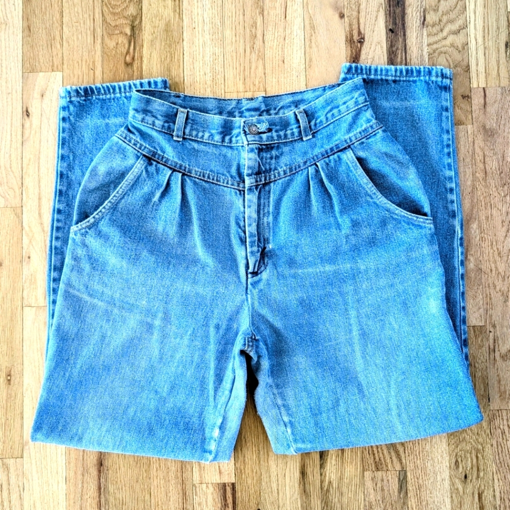 Vintage Levi's 573 High Rise Jeans Tapered Leg Women's Size 10 Made In The USA